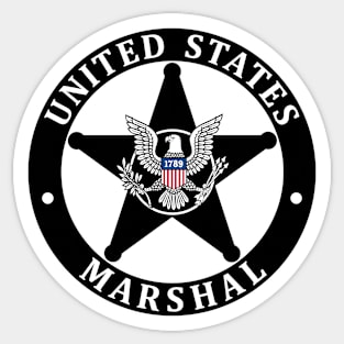 US. MARSHALS Sticker